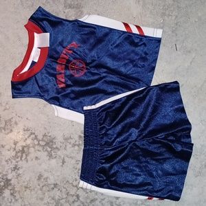 Athletic Works navy shortset size 12 months